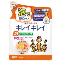 キレイキレイ　薬用泡ハンドソープ　オレンジミックスの香り　詰替200mL　【泡タイプ】　ライオン