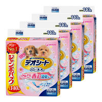 デオシート小型犬用レギュラー　フローラルシャボン　ジャンボパック　1ケース（140枚入×4袋）　ユニ・チャーム