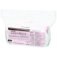 メディコムジャパン　セーフマスク プレミアエコノミーパック 3層式　ふつうサイズ　ピンク　2016E　1ケース（500枚：50枚入×10パック）