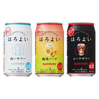 チューハイ飲み比べ　ロハコ限定　ほろよいアソートセット(白いサワー、梅酒ソーダ、コーラ）350ml　3本