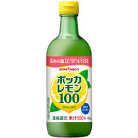 【機能性表示食品】ポッカレモン100 濃縮還元レモン果汁100％ 450ml　1個　ポッカサッポロ