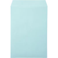 ムトウユニパック ナチュラルカラー封筒 角2（A4） ブルー　テープ付 300枚（100枚×3袋）