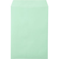 ムトウユニパック ナチュラルカラー封筒 角2（A4） グリーン　テープ付 300枚（100枚×3袋）