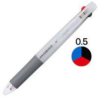 ゲルインク3色ボールペン サラサ3 0.5mm 白軸 5本 J3J2-W ゼブラ