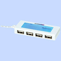 【アウトレット】【使用不可】エレコム　4ポートUSB2.0HUB　ブルー　U2H-P4BBU　1個