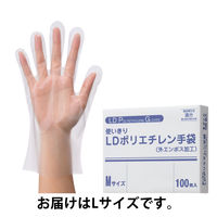 【ポリエチレン手袋】 ファーストレイト CPEポリエチレン手袋（低密度PE） FR-5813 L 1箱（100枚入）