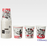 サンナップ　ラブラブミッキー＆ミニー紙コップ　白　C2025LMM　1パック（25個入）