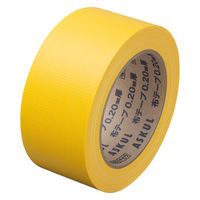 【ガムテープ】 現場のチカラ カラー布テープ 0.20mm厚 幅50mm×長さ25m 黄 アスクル 1巻  オリジナル