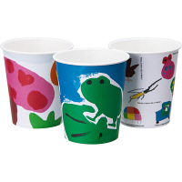 社会貢献紙コップ　こども支援　205ml（7オンス）　1袋（50個入）【ASKUL Kodomo Art Project】 オリジナル