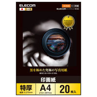 エレコム 光沢写真用紙 印画紙特厚 A4 20枚 EJK-RCA420