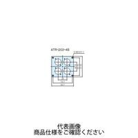 タカチ電機工業 ATR型アタッチメントパネル 黒半つや塗装 ATRー203ー4B 1枚 1セット(2枚)（直送品）