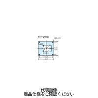 タカチ電機工業 ATR型アタッチメントパネル 黒半つや塗装 ATRー207B 1枚 1セット(2枚)（直送品）