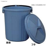 トラスコ中山 TRUSCO 半透明PPペール丸型90L TPTM-90 1個 437