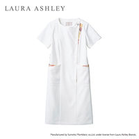 住商モンブラン LAURA ASHLEY（ローラ アシュレイ） ナースワンピース LW411 オフホワイト/アメリピンク M 医療白衣 1枚（直送品）