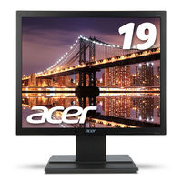 Acer 19インチスクエア液晶モニター ブラック V196LBbd テレワーク 