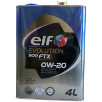 elf EVOLUTION 900 FTX 0W20 4L 1セット（6本入）（直送品）