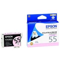 エプソン（EPSON） 純正インク ICVLM55 ビビッドライトマゼンタ 1個（直送品）