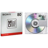 ソニー ミニディスク　８０分　１枚パック MDW80T 1枚（直送品）