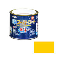 アサヒペン 水性スーパーコート 1/5L （黄色） 9011364（直送品）