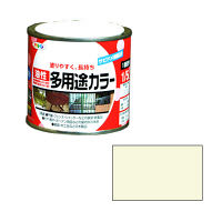 アサヒペン 油性多用途カラー 1/5L （ミルキーホワイト） 9016541（直送品）