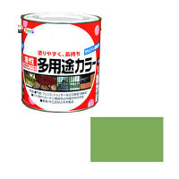 アサヒペン 油性多用途カラー 1.6L （若草色） 9016592（直送品）
