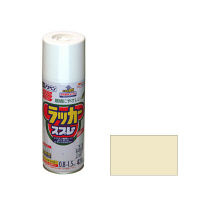 アサヒペン アスペンラッカースプレー 420mL （ミルキーホワイト） 9016896（直送品）