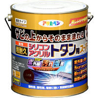 アサヒペン 油性超耐久シリコンアクリルトタン用 3kg （こげ茶） 9017946（直送品）