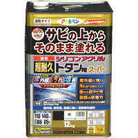 アサヒペン 油性超耐久シリコンアクリルトタン用 12kg （黒） 9017957（直送品）
