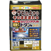 アサヒペン 油性超耐久シリコンアクリルトタン用 12kg （新茶） 9017961（直送品）