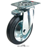 汎用キャスター自在旋回ストッパー付タイプ 150mmゴム(B入)車輪付 STCー150CBCSー8 STC-150CBCS-8（直送品）