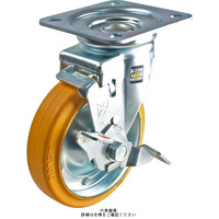 ナンシン 静電気防止キャスター自在ストッパー付タイプ 200mmゴム(B入・静電気防止)車輪付 STMー200VSESー2 1セット(4個)（直送品）