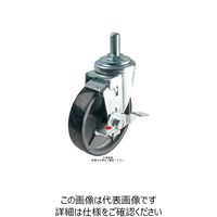 ナンシン 一般キャスター自在ストッパー付タイプ 125mmナイロン・白(B入)車輪付 SSCー125NBNSー2 1セット(4個)（直送品）