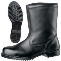 ミドリ安全 JIS規格 安全靴 半長靴 V2400N 耐滑 23.5cm ブラック 1040005806 1足（直送品）
