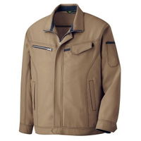 ミドリ安全 作業服 ベルデクセル 長袖 帯電防止 ジャンパー VE524 L ブラウン 3110125605 1点(1着)（直送品）