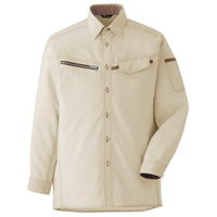 作業服 ベルデクセル 交織ストレッチ 帯電防止 長袖 シャツ VES2530 5L アイボリー 3120213109 1点(1着)（直送品）