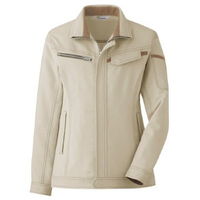 作業服 ベルデクセル 女性用 交織ストレッチ 帯電防止 長袖 ジャンパー VELS2520 11 アイボリー 3124108105 1点（直送品）