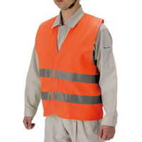 ミドリ安全 高視認グッズ 安全ベスト 蛍光オレンジ 4073160040 1着（直送品）