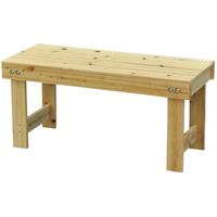 エイ・アイ・エス 桧（ひのき）縁台 幅900mm ベンチ ナチュラル HE-90 1台（直送品）