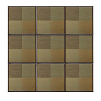 イケヒコ い草 置き畳 ユニット畳 和モダン 9枚組 『ニール』 ブラウン 約82×82×1.7cm 9P（直送品）