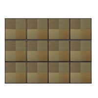 イケヒコ い草 置き畳 ユニット畳 和モダン 12枚組 『ニール』 ブラウン 約82×82×1.7cm 12P（直送品）