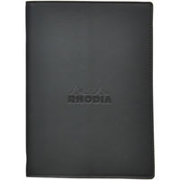 RHODIA（ロディア） エピュレ カバー付ホチキス留めノート A5 ブラック cf118159（直送品）