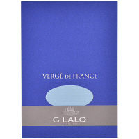 G.LALO（G.ラロ） ヴェルジェ・ド・フランス 便箋 A5 ブルー gl11402 2セット（100枚：50枚入×2）（直送品）