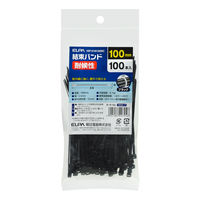 朝日電器 結束耐候100mm KBF-N100100(BK) 1セット(500本:100本×5パック)