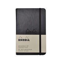 RHODIA（ロディア） ウェブノートブック ドット A6 ブラック cf118569 1セット（2冊入）（直送品）