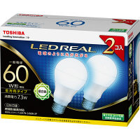 東芝 LED全方向60W昼白色2個パック LDA7N-G/60W-2P（直送品）