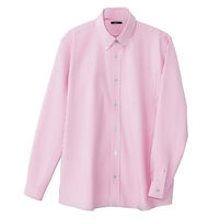 アイトス メンズ長袖オックスボタンダウンシャツ ピンクストライプ 7870-160