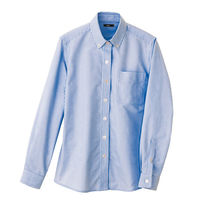 アイトス レディース長袖オックスボタンダウンシャツ サックスストライプ S 7871-107 1着（直送品）