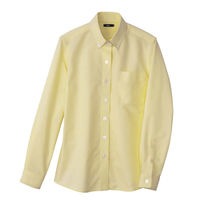 ヨネックス 長袖 ボタンダウンシャツ サイズLL イエロー 刺繍ロゴ ヨネックス 長袖 ボタンダウンシャツ サイズLL イエロー 刺繍