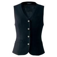 アイトス Pieds ベスト ブラック 15号 HCV9770-099 1着（直送品）