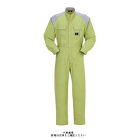 ヤマタカ 静電気防止夏ツナギ服 ライムグリーン/ライトグレー 4L 412ー14ー4L 1枚（直送品）